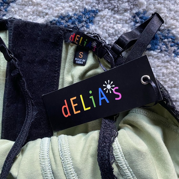 Delia’s by DollsKill | NWT’s lace corset cropped tank/ bralette grunge whimsy - Picture 5 of 7